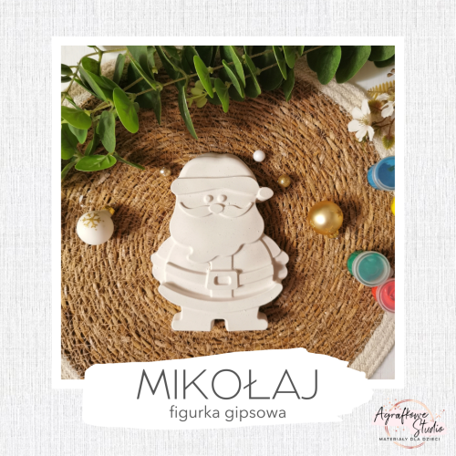 Figurka gipsowa - Mikołaj